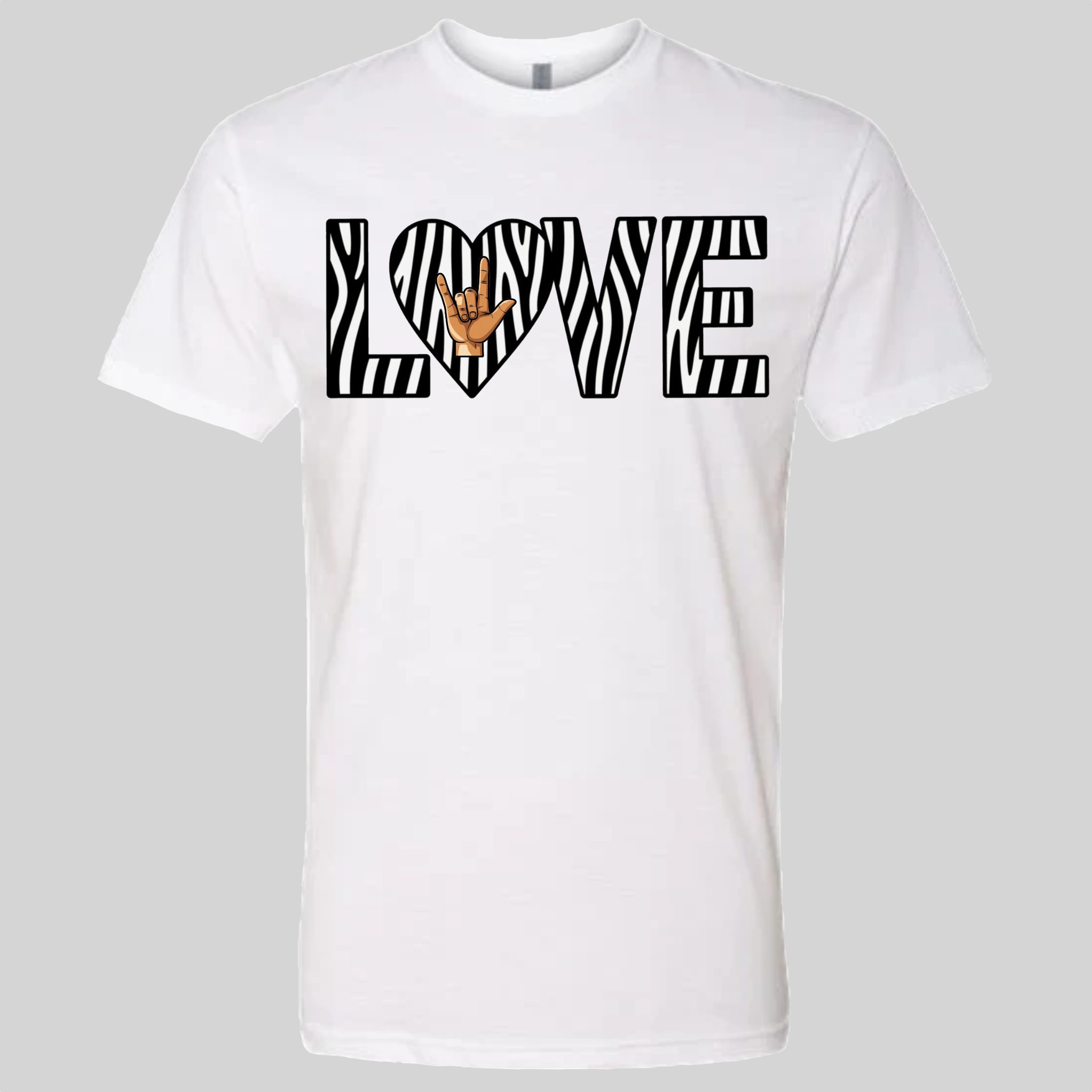 LOVE - Zebra T-Shirt