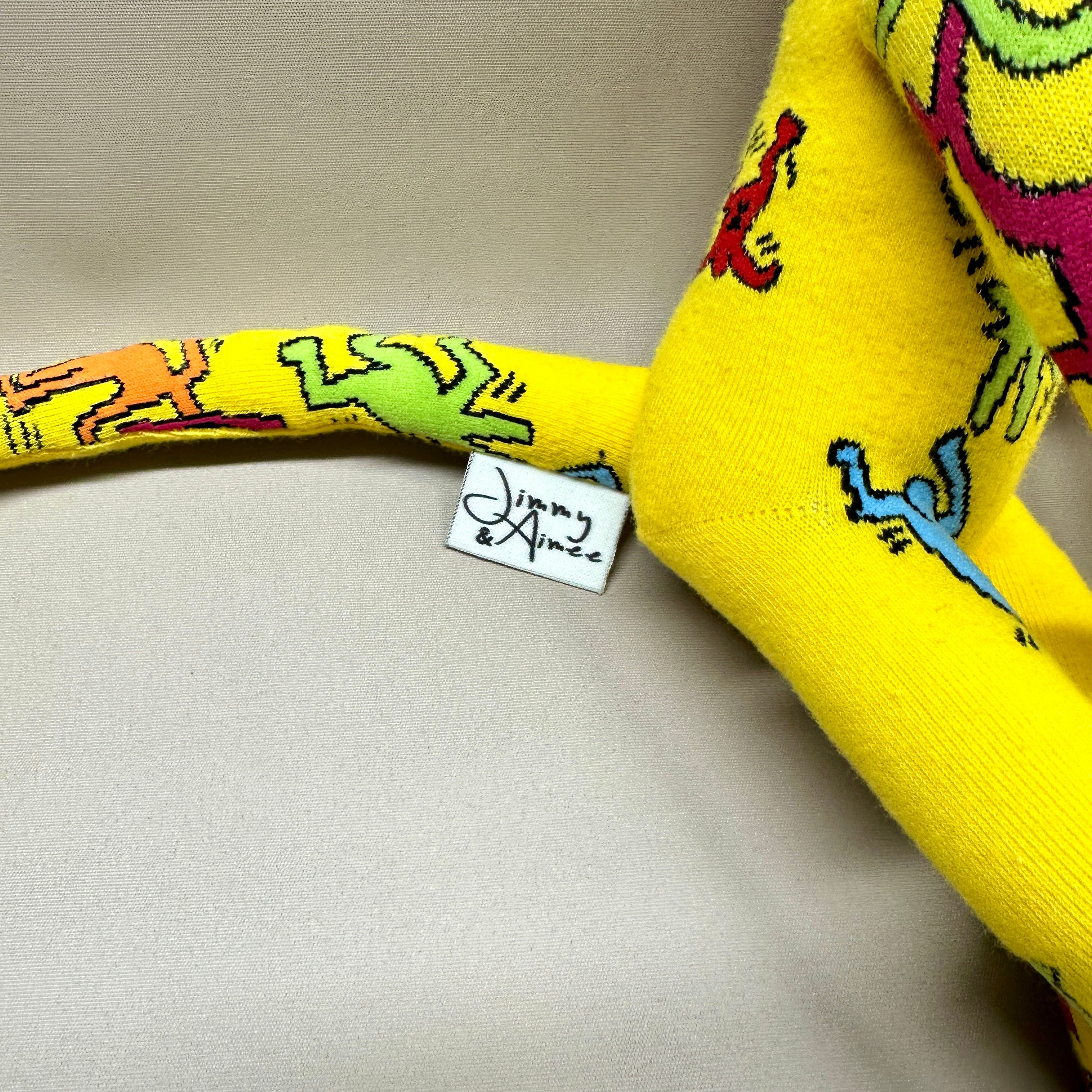 Sock Monkey - Keith Haring Yellow