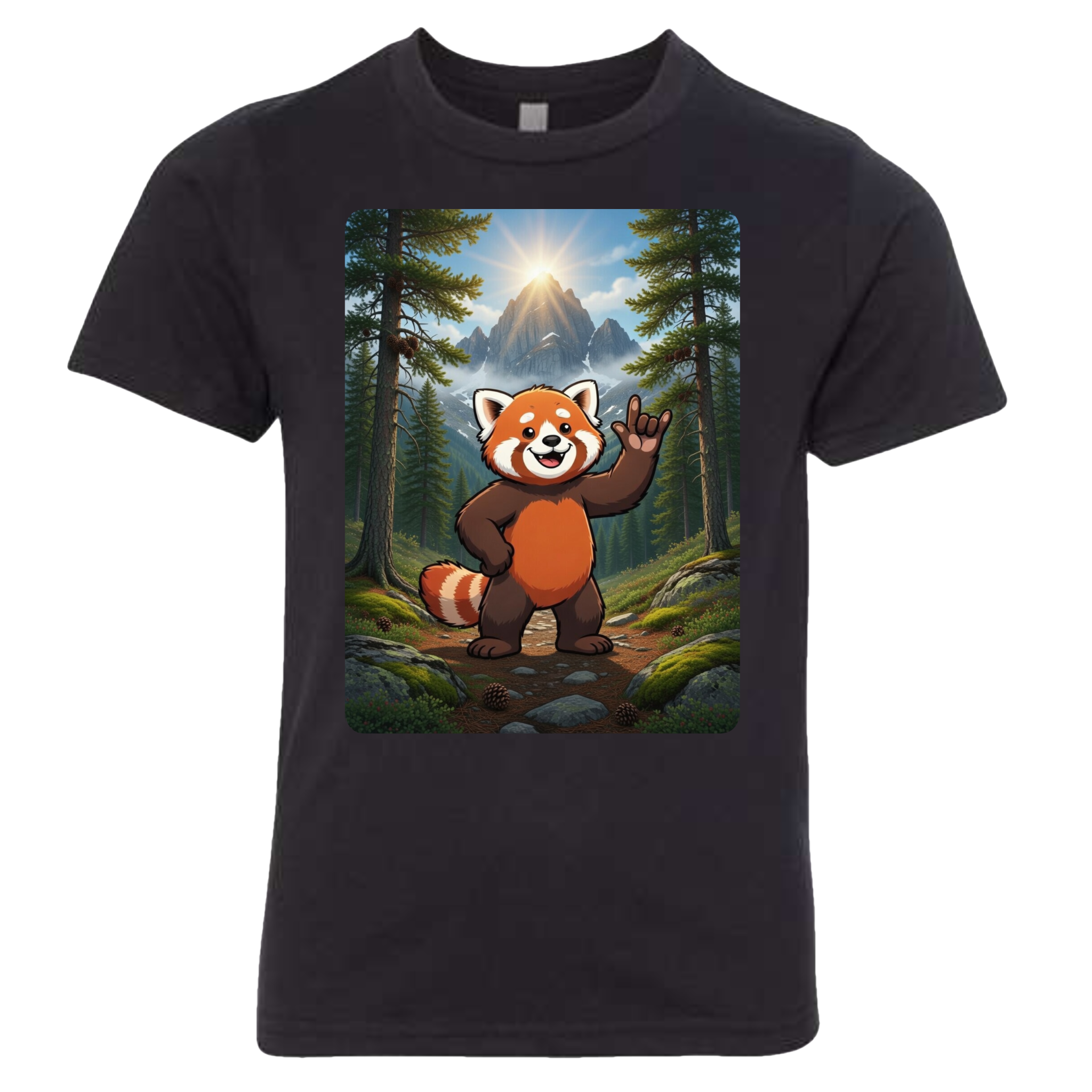 ASL Red Panda T-Shirt (Kids Sizes)