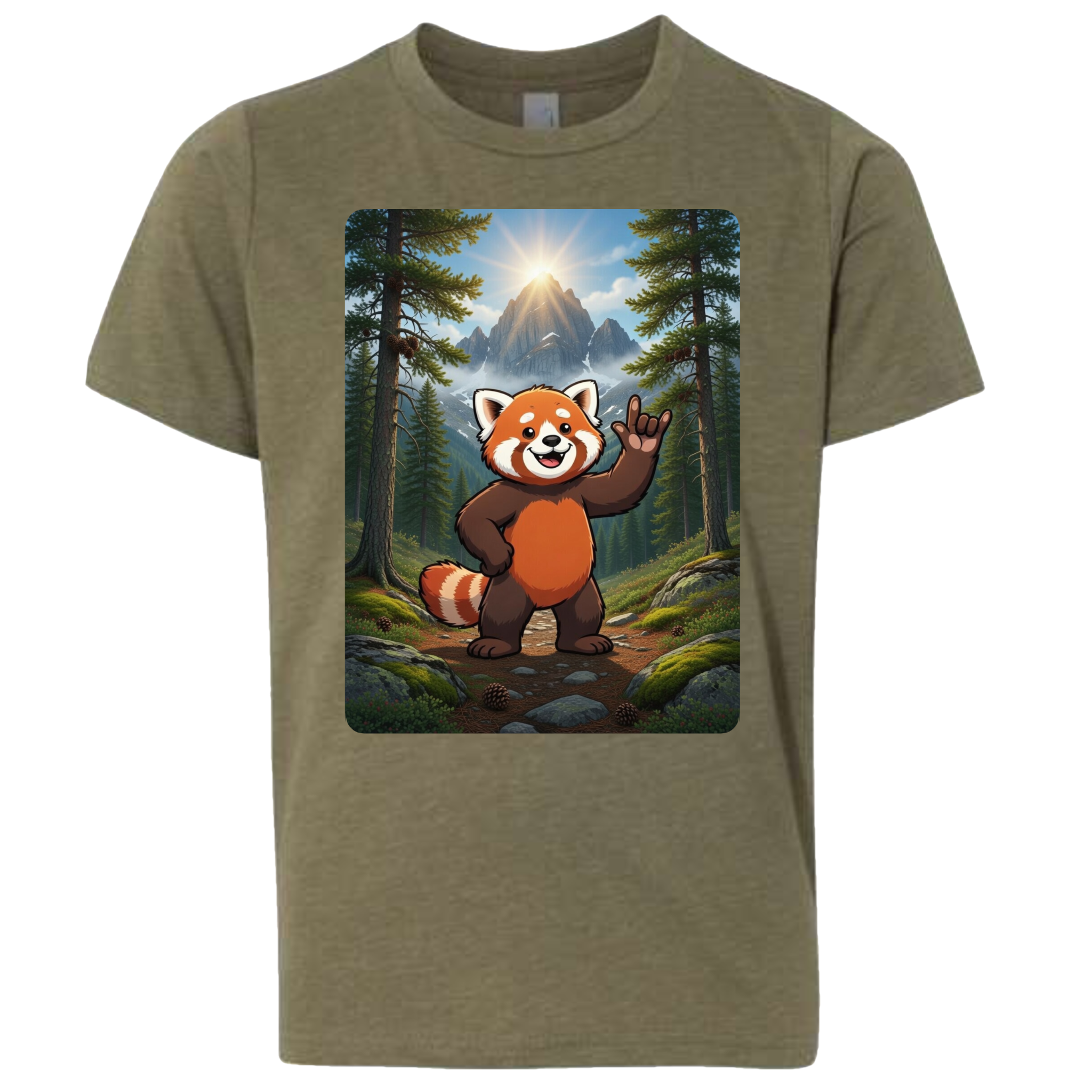ASL Red Panda T-Shirt (Kids Sizes)