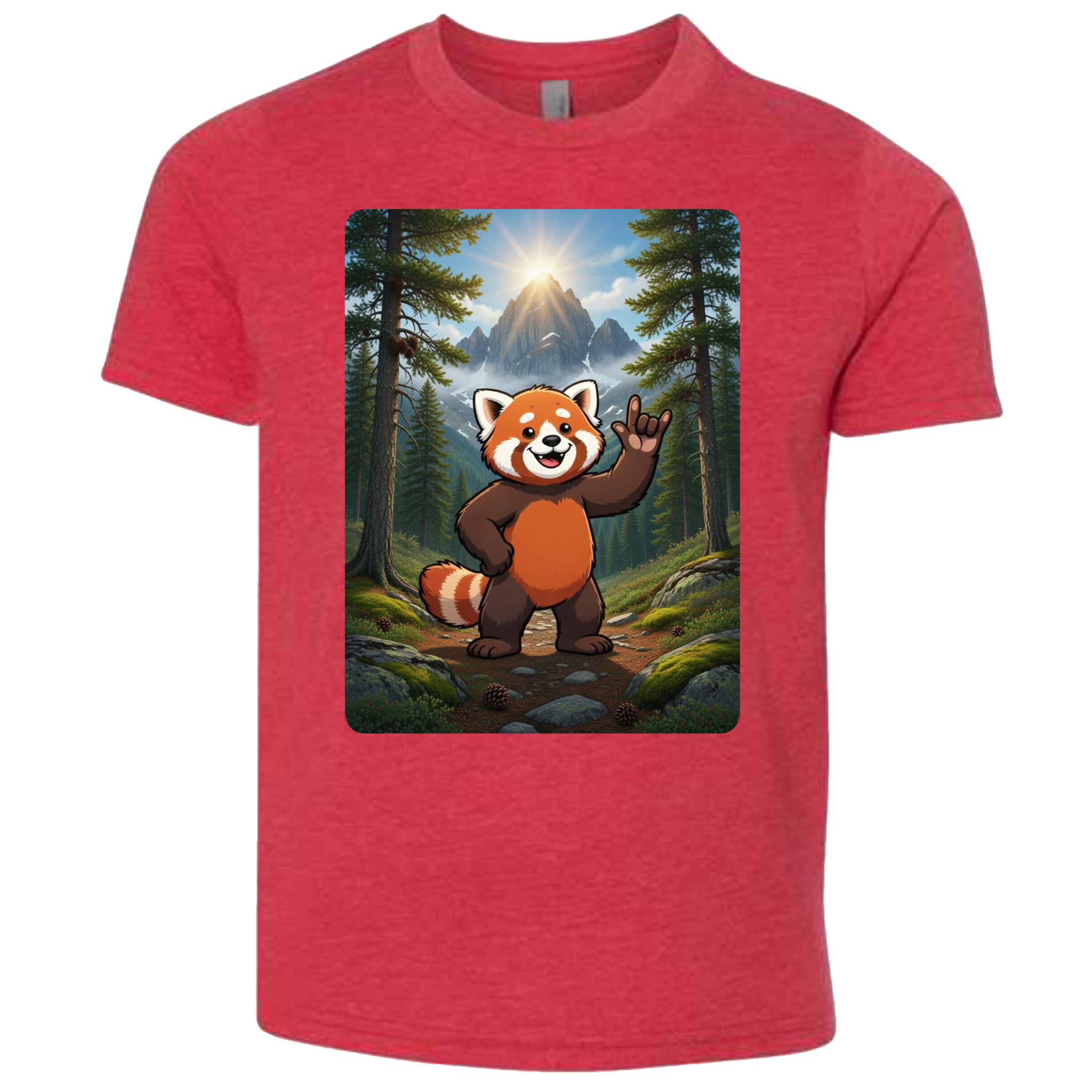 ASL Red Panda T-Shirt (Kids Sizes)