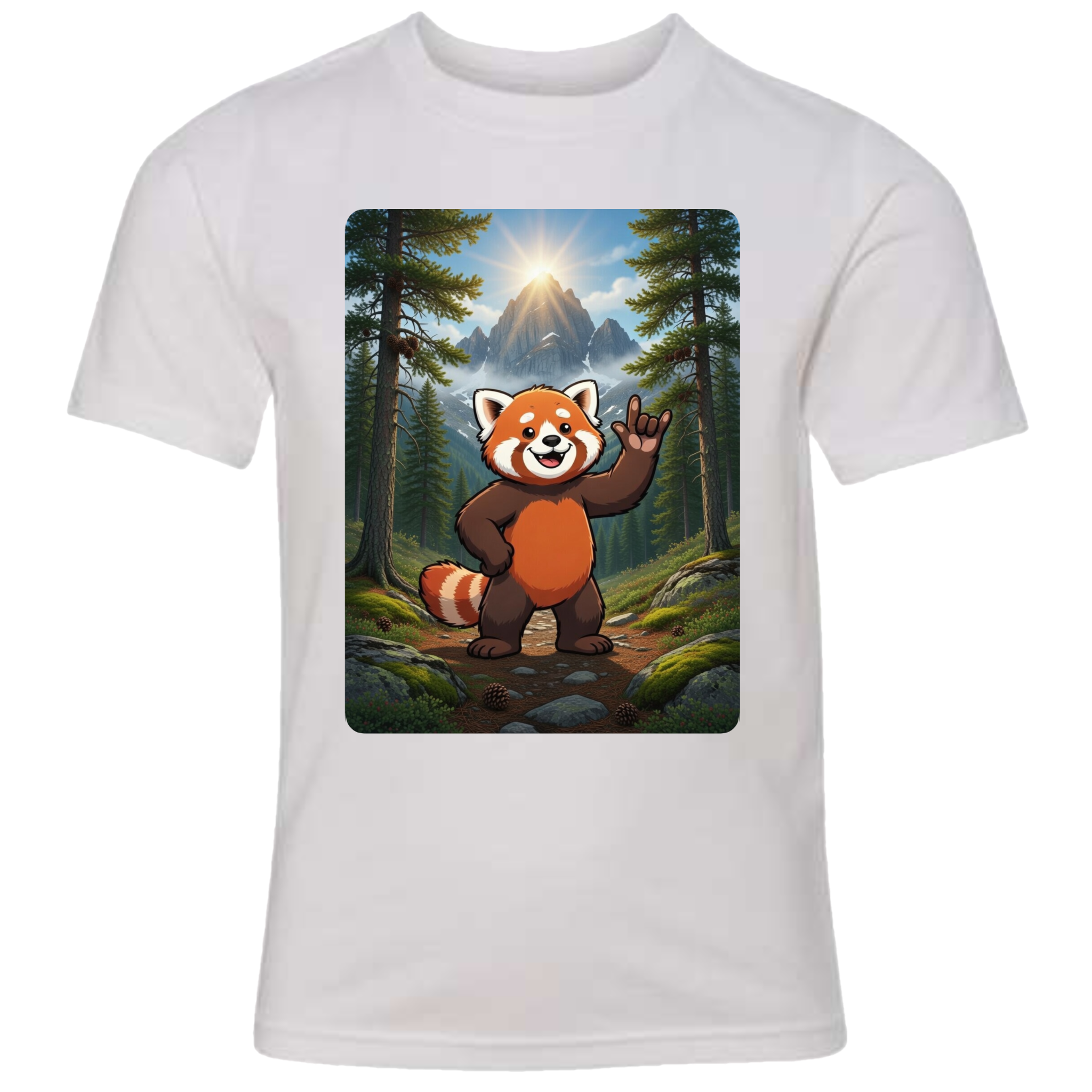 ASL Red Panda T-Shirt (Kids Sizes)