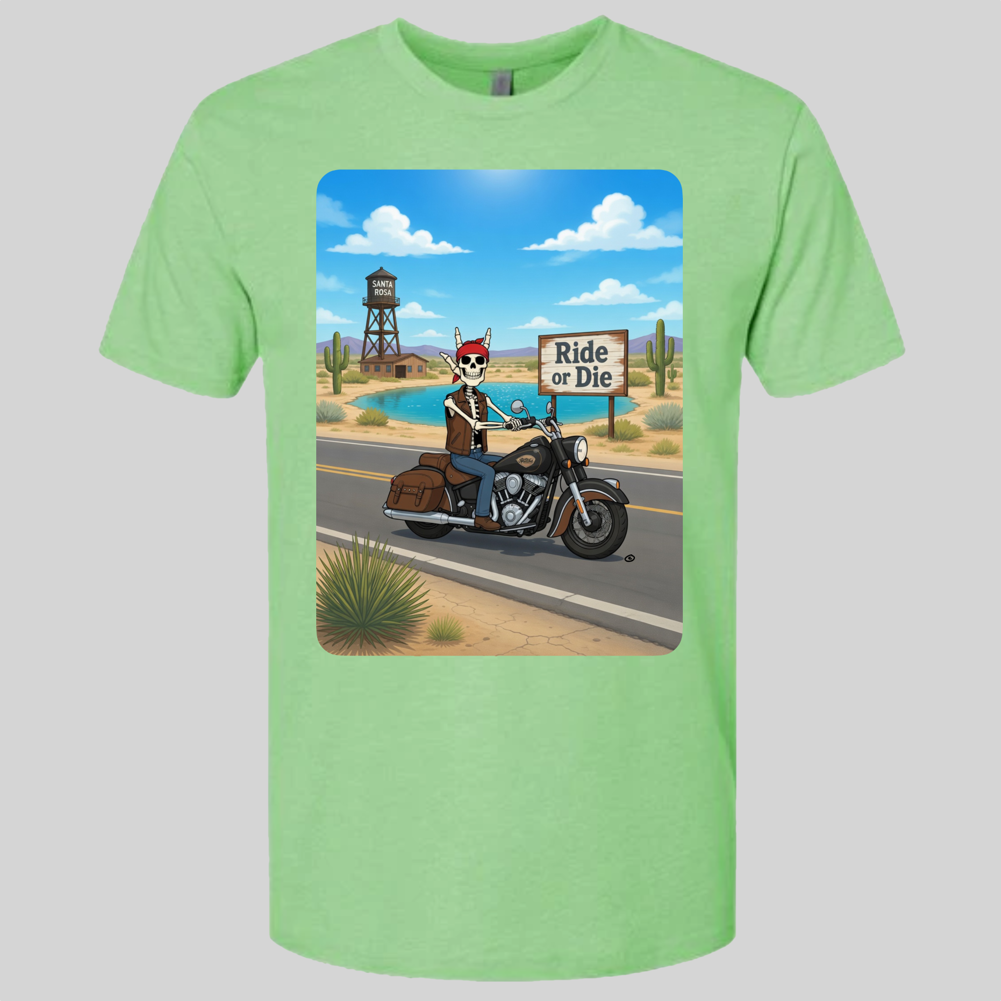 Skelly - On Route 66, The Blue Hole T-Shirt