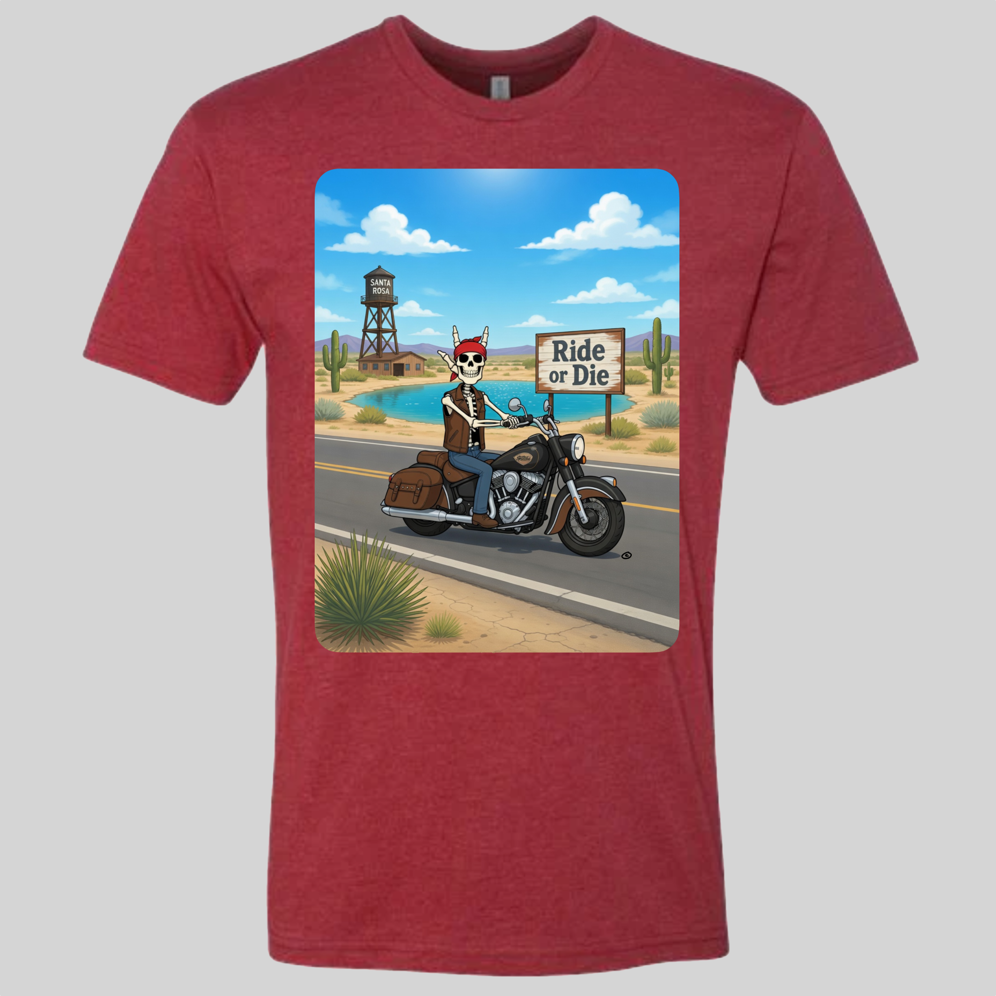 Skelly - On Route 66, The Blue Hole T-Shirt