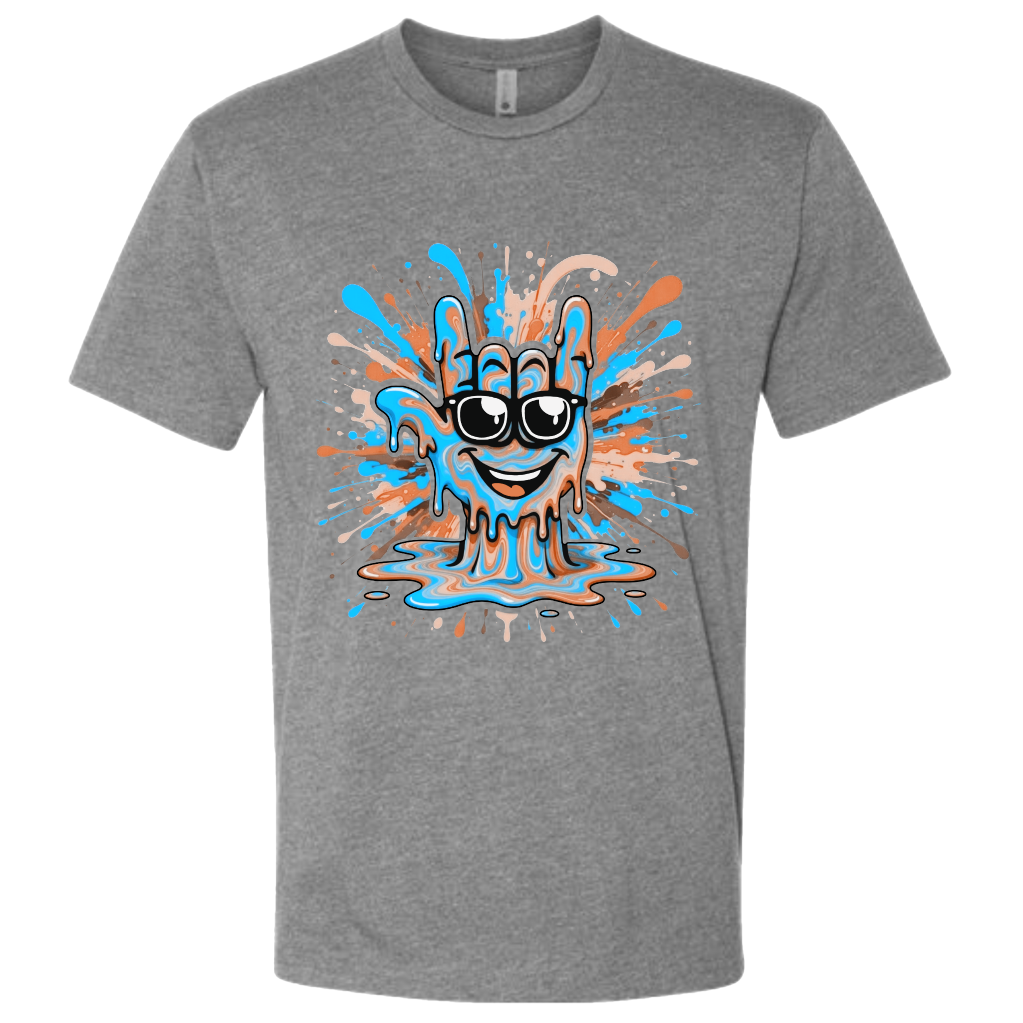 ASL Splash Face Brown T-Shirt