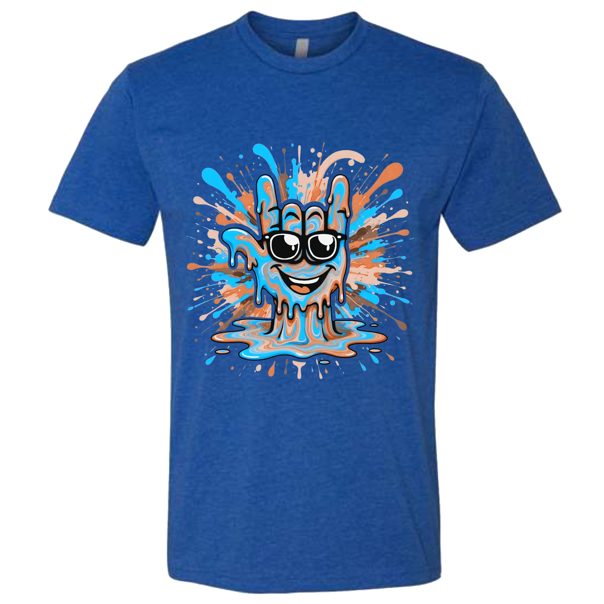 ASL Splash Face Brown T-Shirt